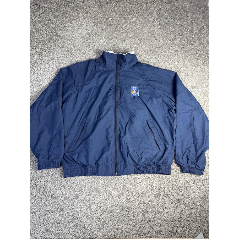 Vintage Atlanta 1996 Olympics Jacket Mens XL Bomber NBC Logo USA Sportsmaster